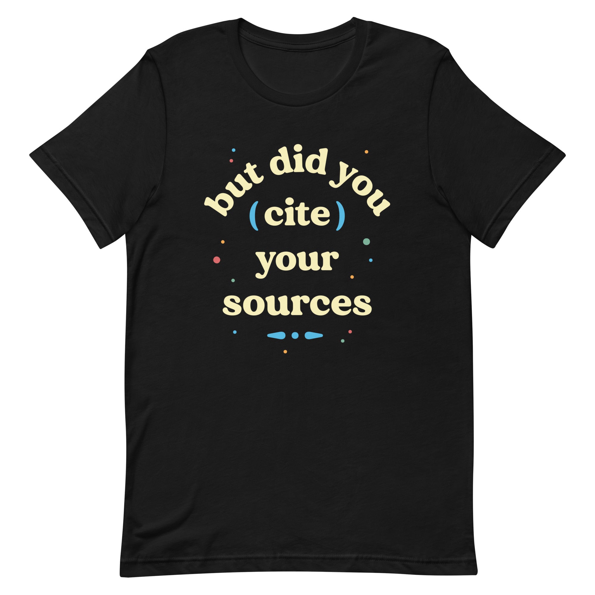 But Did You Cite Your Sources Men's Signature Tee Hoodie, Sweatshirt | PureTeeCo.com (Image 2)