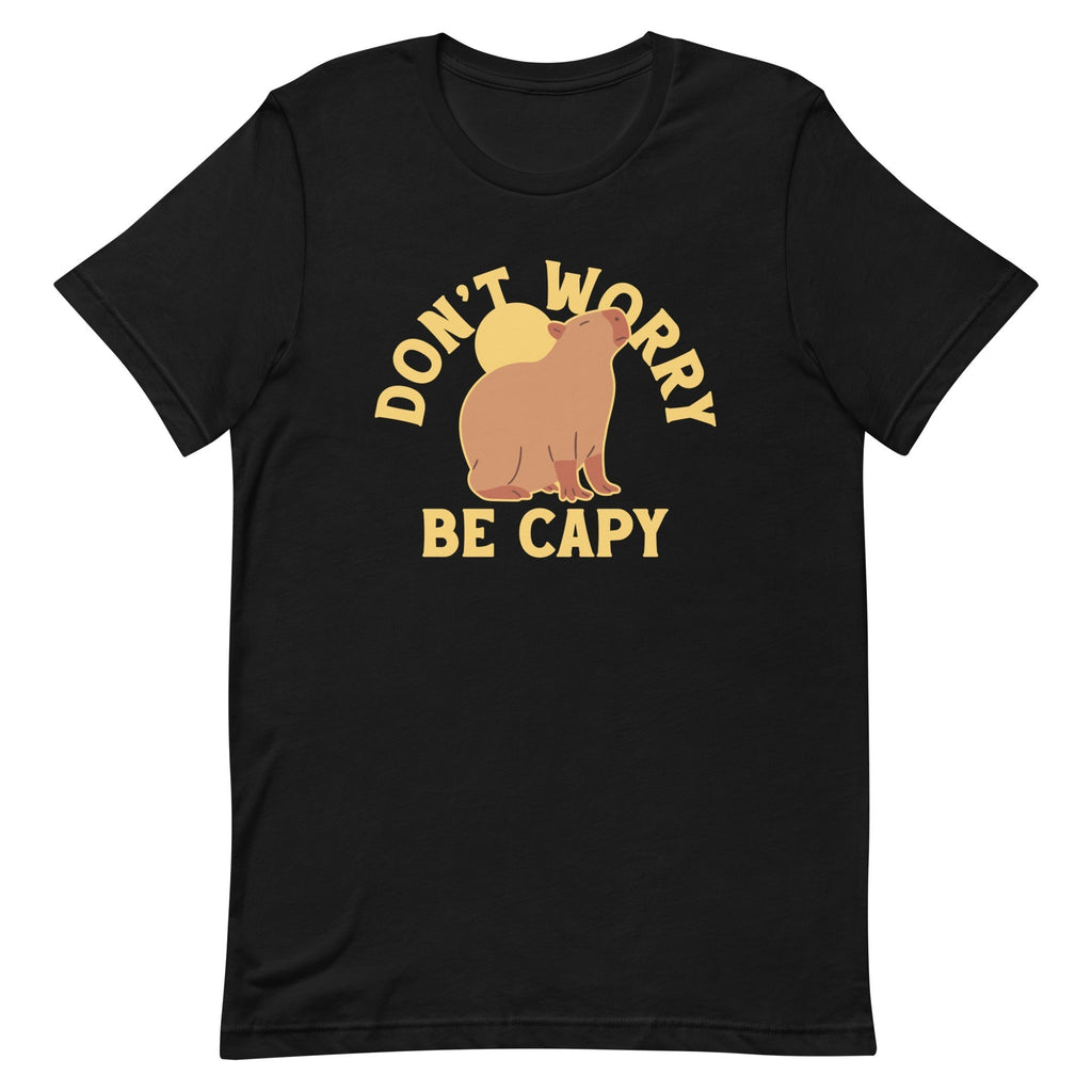 Don't Worry Be Capy Men's Signature Tee Hoodie, Sweatshirt | PureTeeCo.com (Image 2)