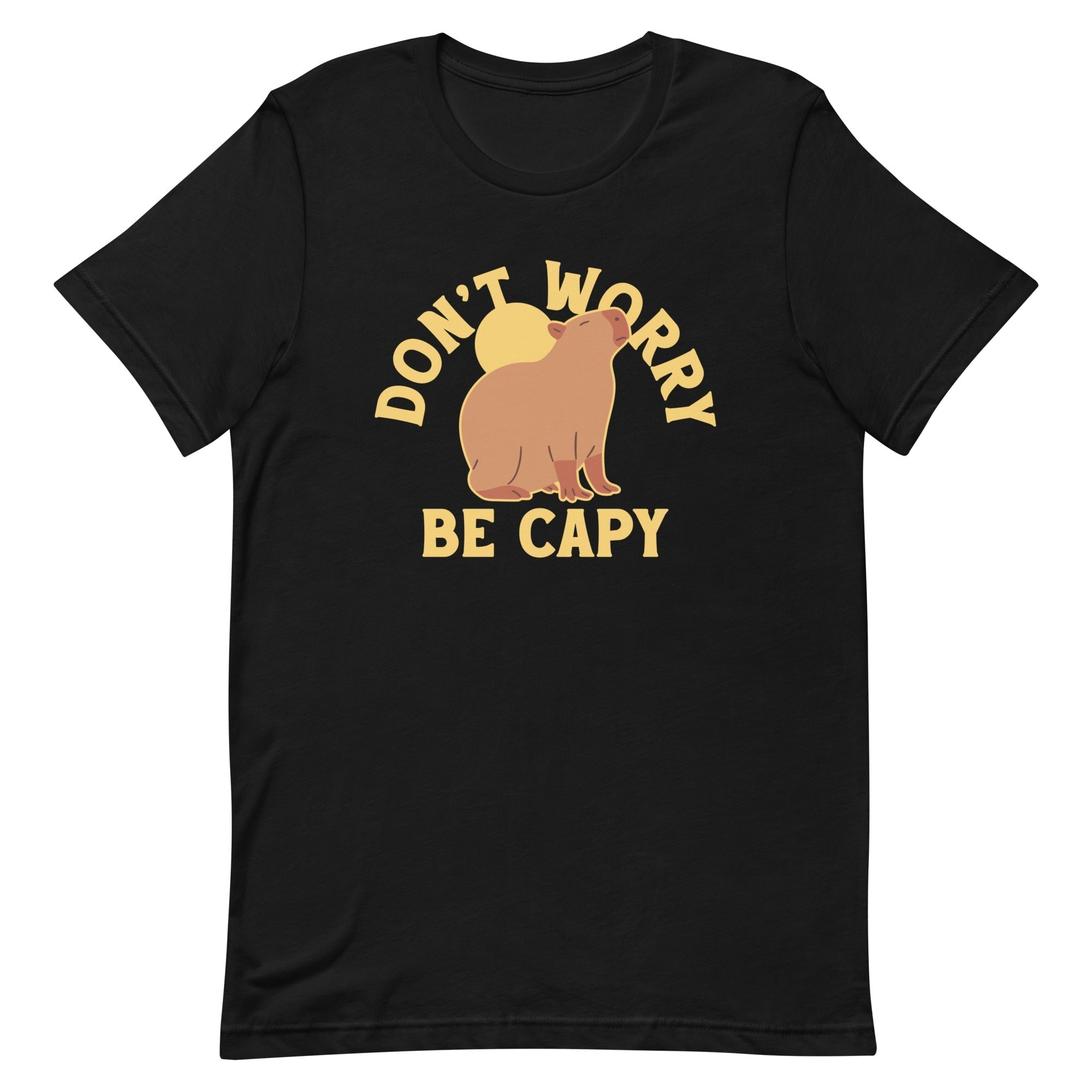 Don't Worry Be Capy Men's Signature Tee Hoodie, Sweatshirt | PureTeeCo.com (Image 2)