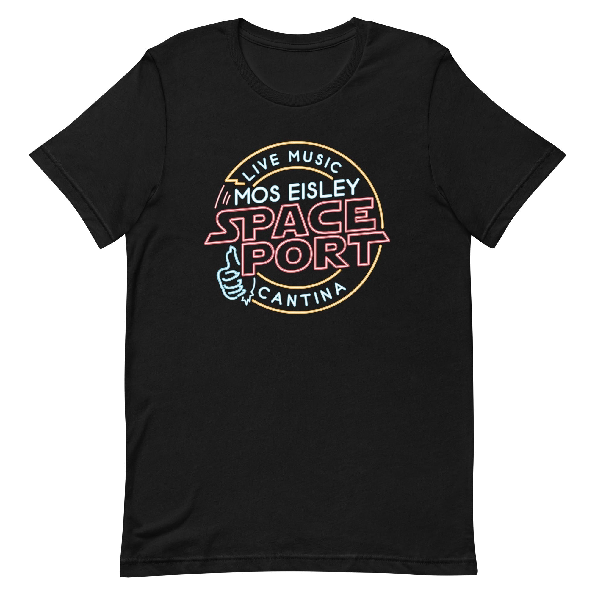 Mos Eisley Space Port Men's Signature Tee Hoodie, Sweatshirt | PureTeeCo.com (Image 1)