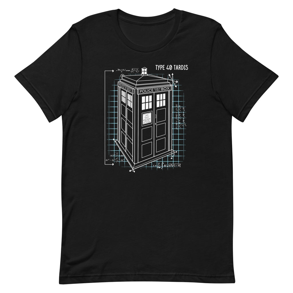 Type 40 Tardis Men's Signature Tee Hoodie, Sweatshirt | PureTeeCo.com (Image 1)