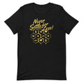 Never Settle For Less Men's Signature Tee Hoodie, Sweatshirt | PureTeeCo.com (Image 1)