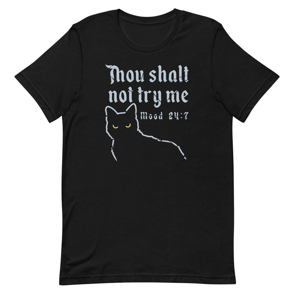 Thou Shalt Not Try Me Men's Signature Tee Hoodie, Sweatshirt | PureTeeCo.com (Image 1)