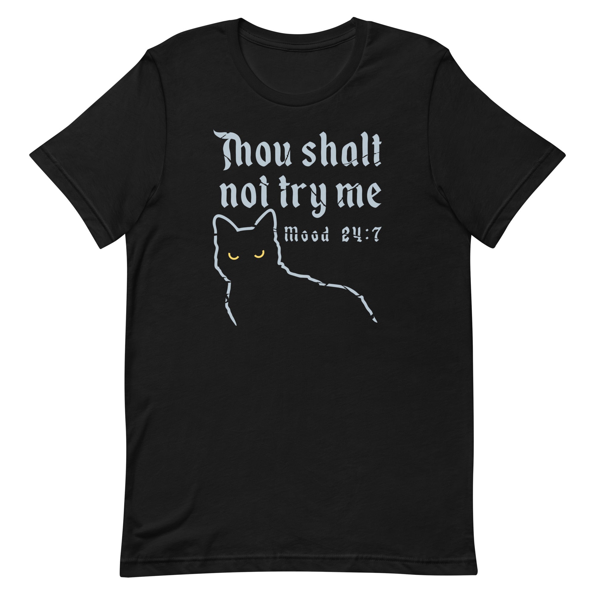 Thou Shalt Not Try Me Men's Signature Tee Hoodie, Sweatshirt | PureTeeCo.com (Image 1)