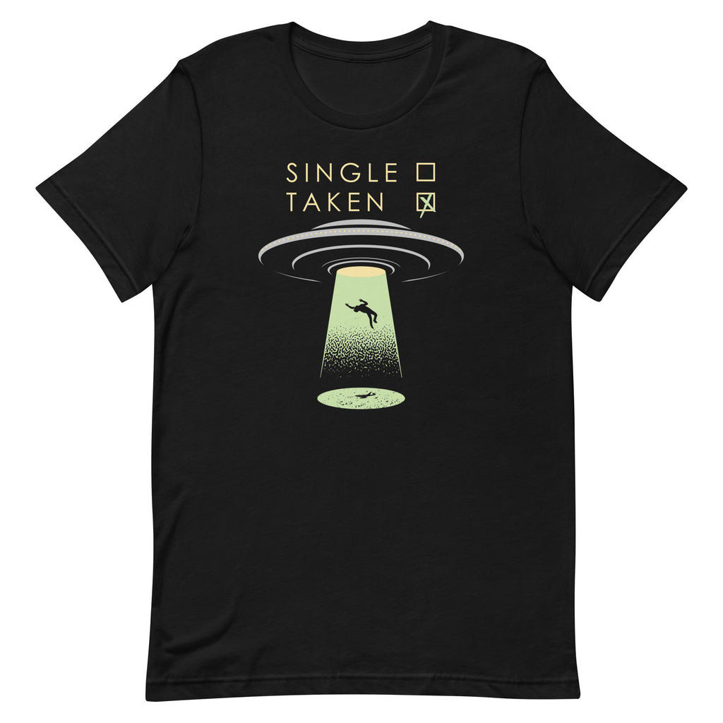 Single Taken UFO Men's Signature Tee Hoodie, Sweatshirt | PureTeeCo.com (Image 1)