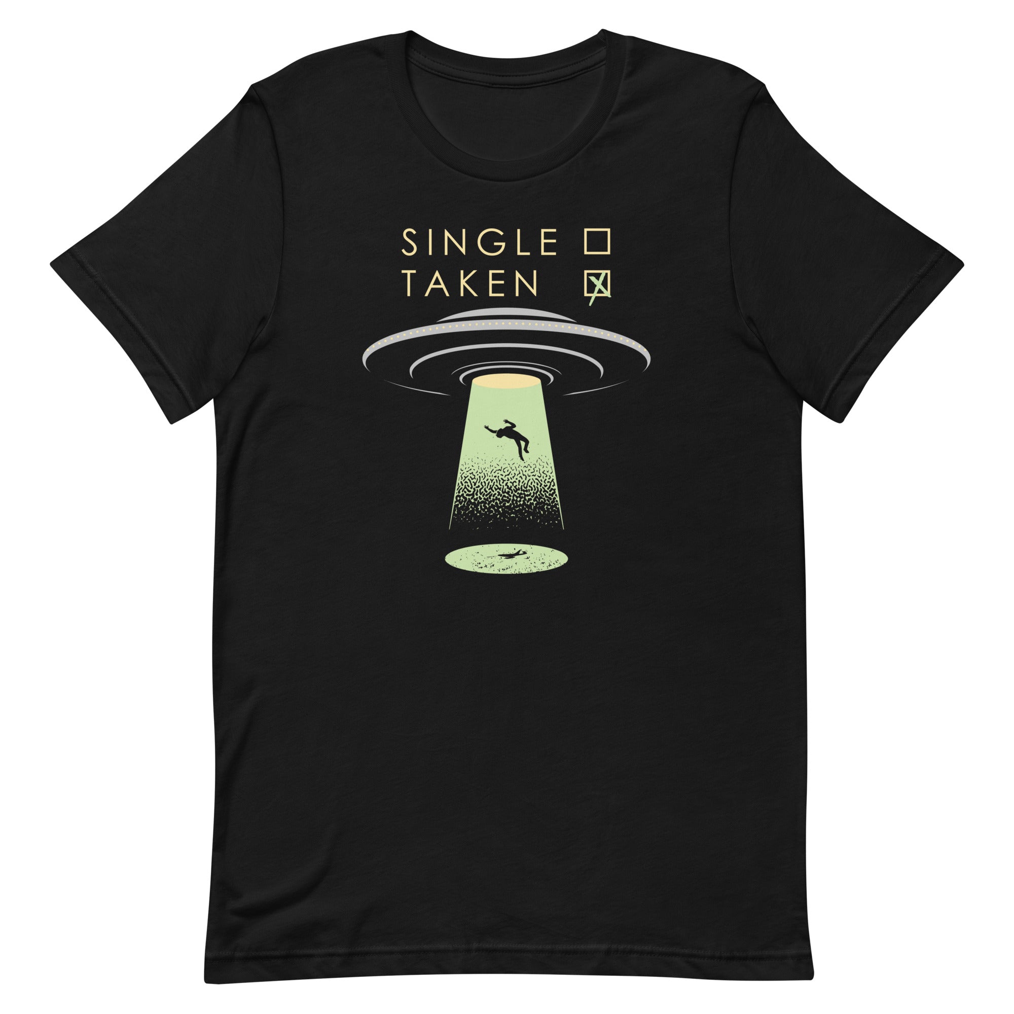 Single Taken UFO Men's Signature Tee Hoodie, Sweatshirt | PureTeeCo.com (Image 1)