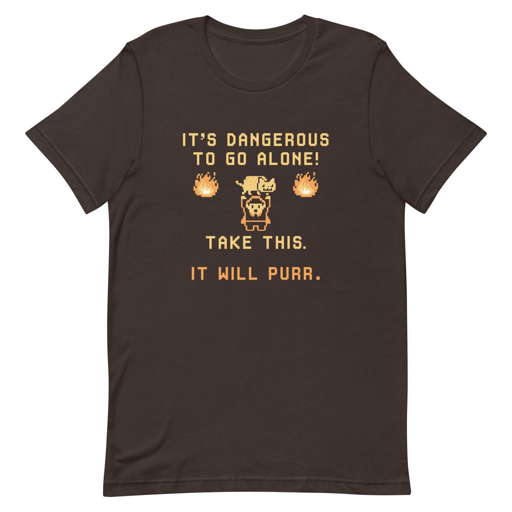 It's Dangerous To Go Alone Men's Signature Tee Hoodie, Sweatshirt | PureTeeCo.com (Image 4)