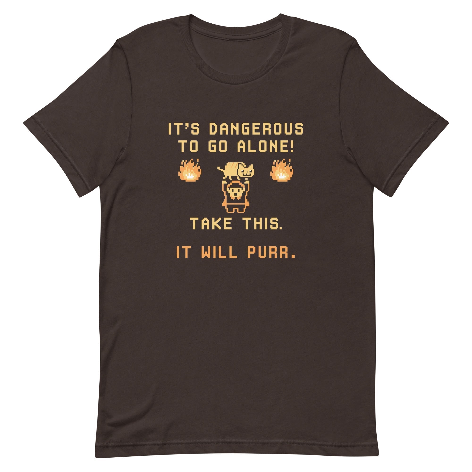 It's Dangerous To Go Alone Men's Signature Tee Hoodie, Sweatshirt | PureTeeCo.com (Image 4)