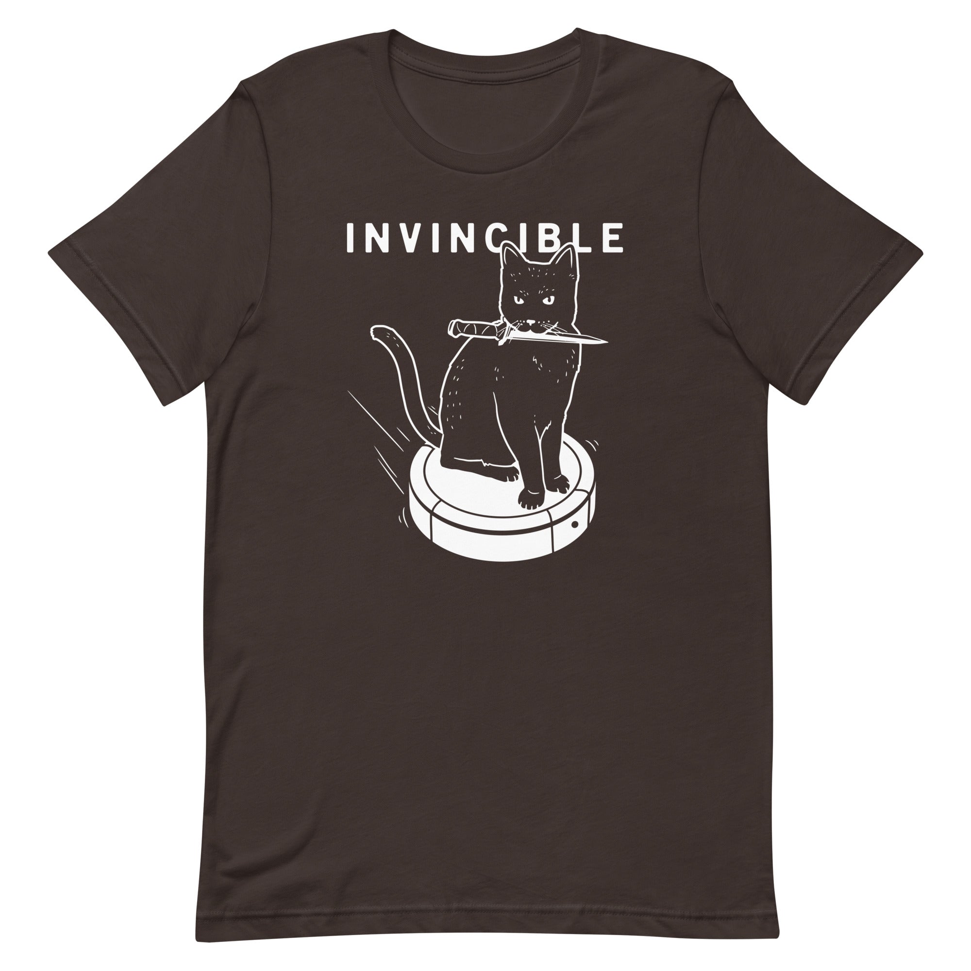 Invincible Cat Men's Signature Tee Hoodie, Sweatshirt | PureTeeCo.com (Image 4)