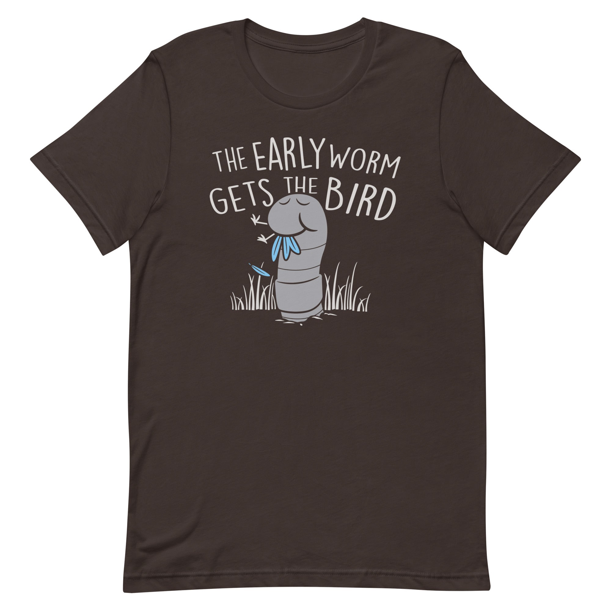 The Early Worm Gets The Bird Men's Signature Tee Hoodie, Sweatshirt | PureTeeCo.com (Image 2)