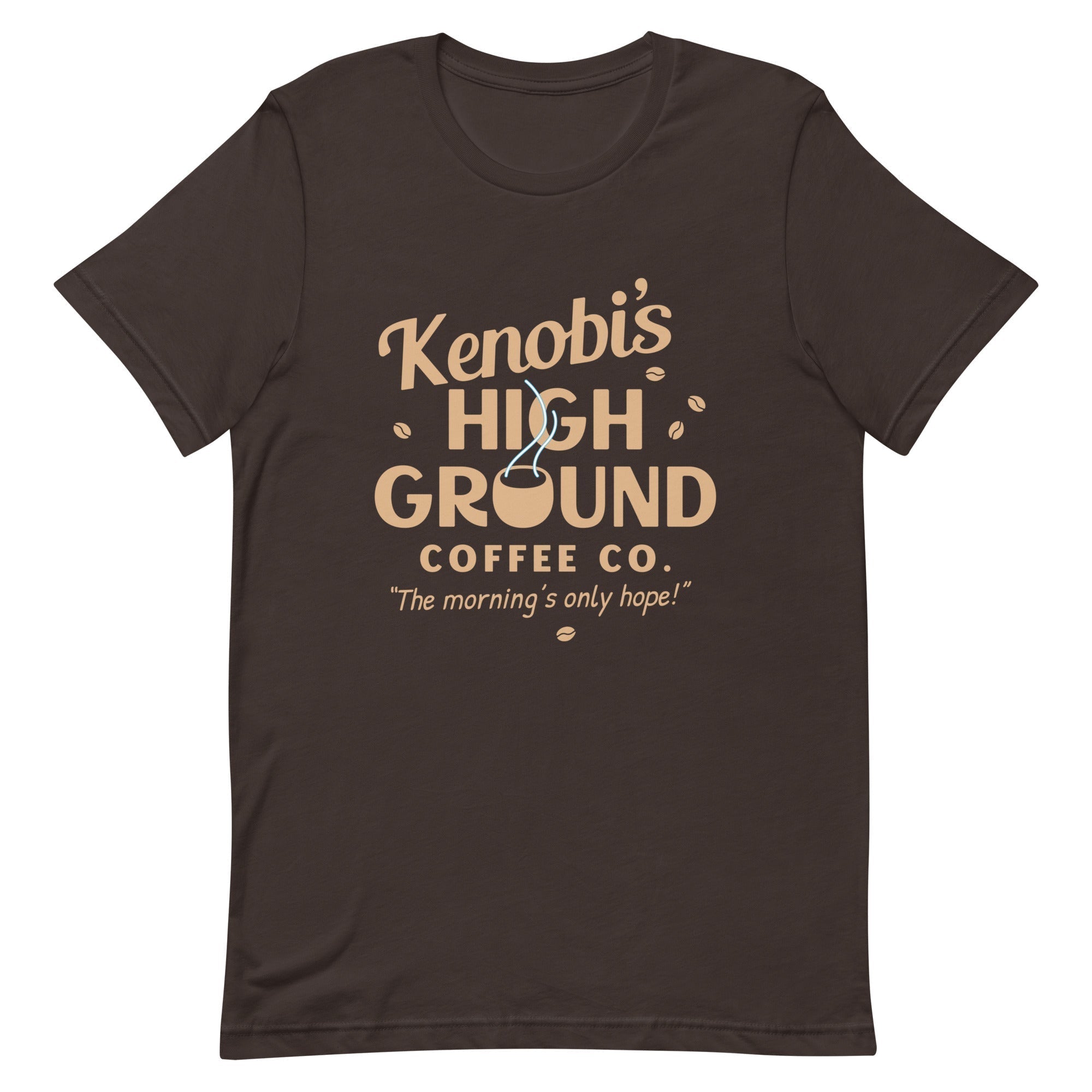 Kenobi's High Ground Coffee Co Men's Signature Tee Hoodie, Sweatshirt | PureTeeCo.com (Image 2)
