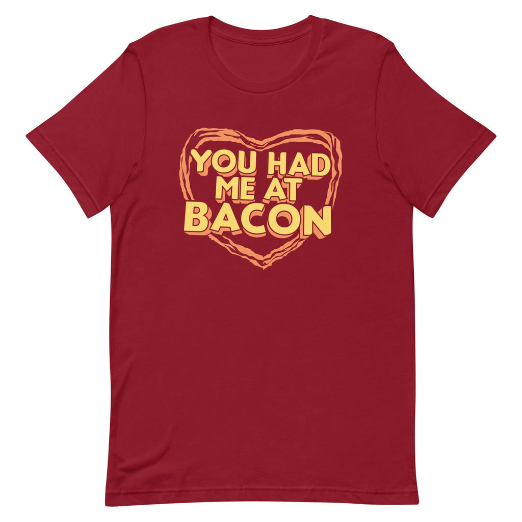You Had Me At Bacon Men's Signature Tee Hoodie, Sweatshirt | PureTeeCo.com (Image 1)