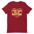 You Had Me At Bacon Men's Signature Tee Hoodie, Sweatshirt | PureTeeCo.com (Image 1)