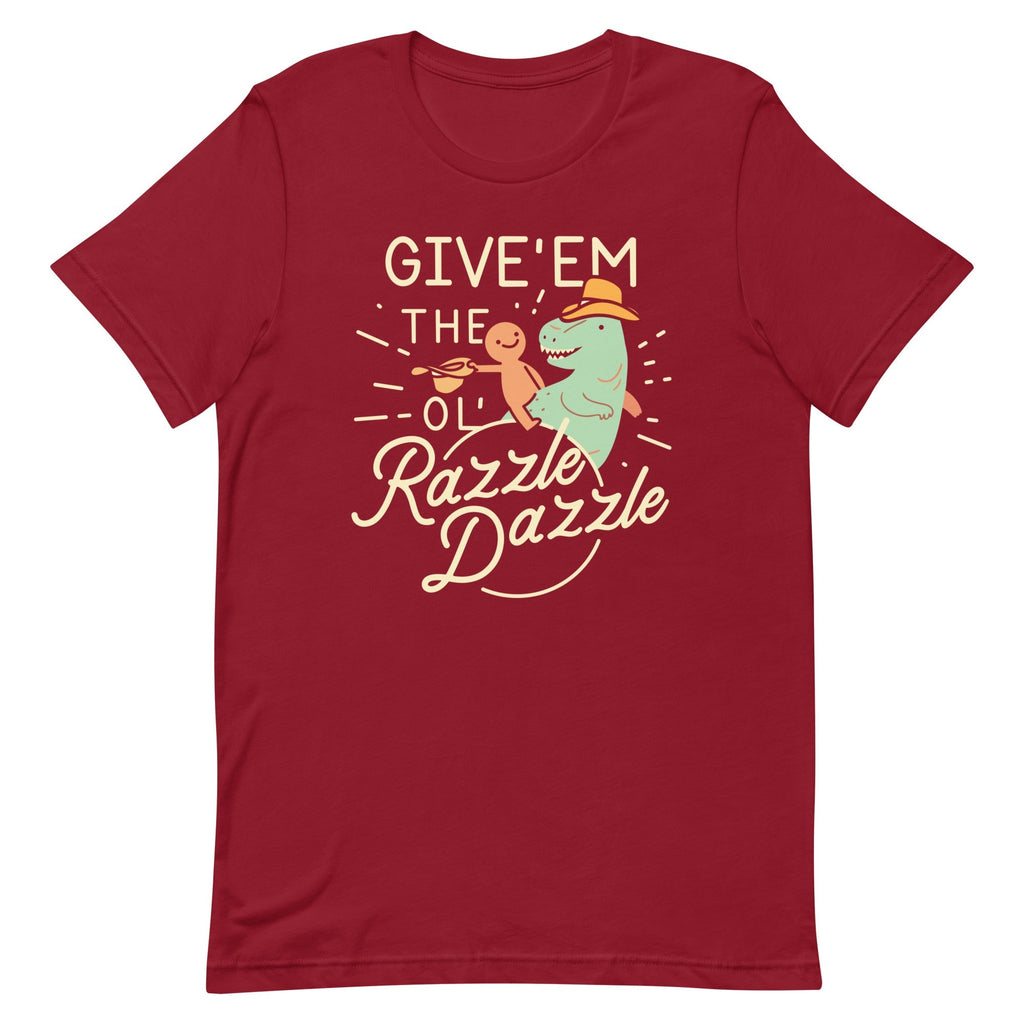 Give'em The Ol' Razzle Dazzle Men's Signature Tee Hoodie, Sweatshirt | PureTeeCo.com (Image 3)