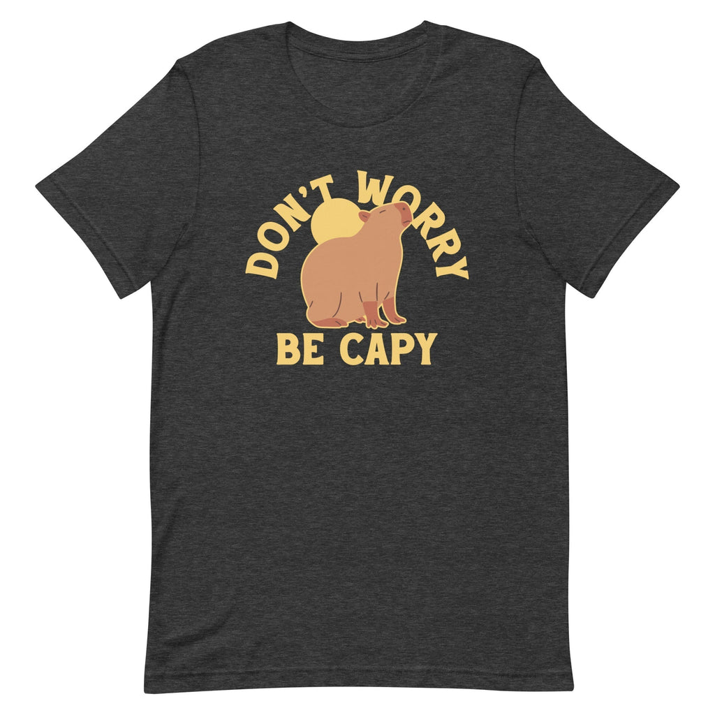 Don't Worry Be Capy Men's Signature Tee Hoodie, Sweatshirt | PureTeeCo.com (Image 1)