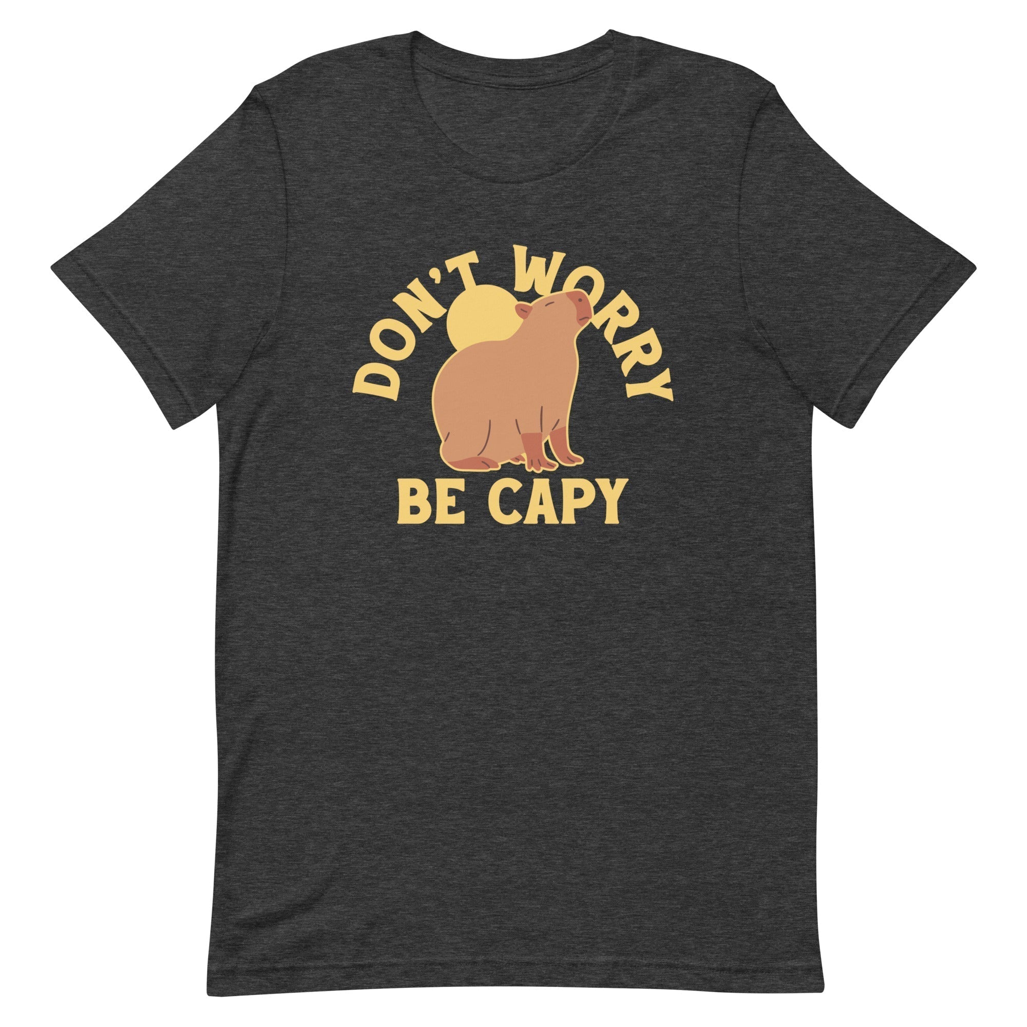 Don't Worry Be Capy Men's Signature Tee Hoodie, Sweatshirt | PureTeeCo.com (Image 1)