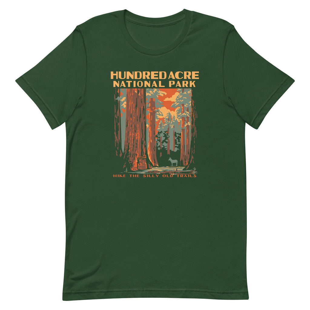 Hundred Acre National Park Men's Signature Tee Hoodie, Sweatshirt | PureTeeCo.com (Image 4)