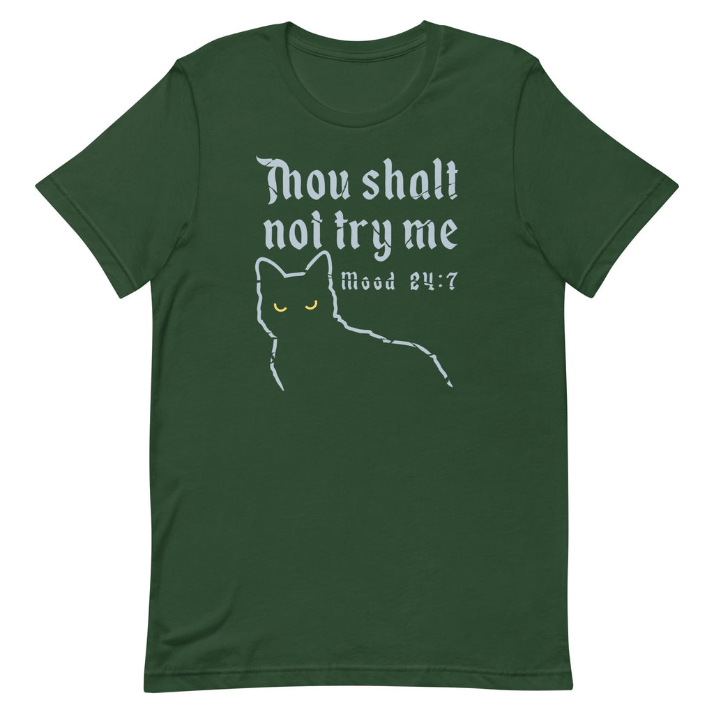 Thou Shalt Not Try Me Men's Signature Tee Hoodie, Sweatshirt | PureTeeCo.com (Image 3)