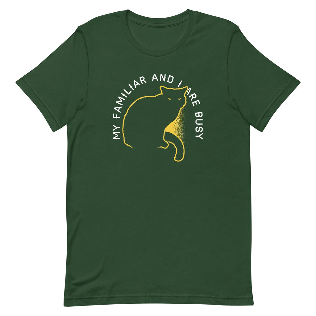 My Familiar And I Are Busy Men's Signature Tee Hoodie, Sweatshirt | PureTeeCo.com (Image 4)