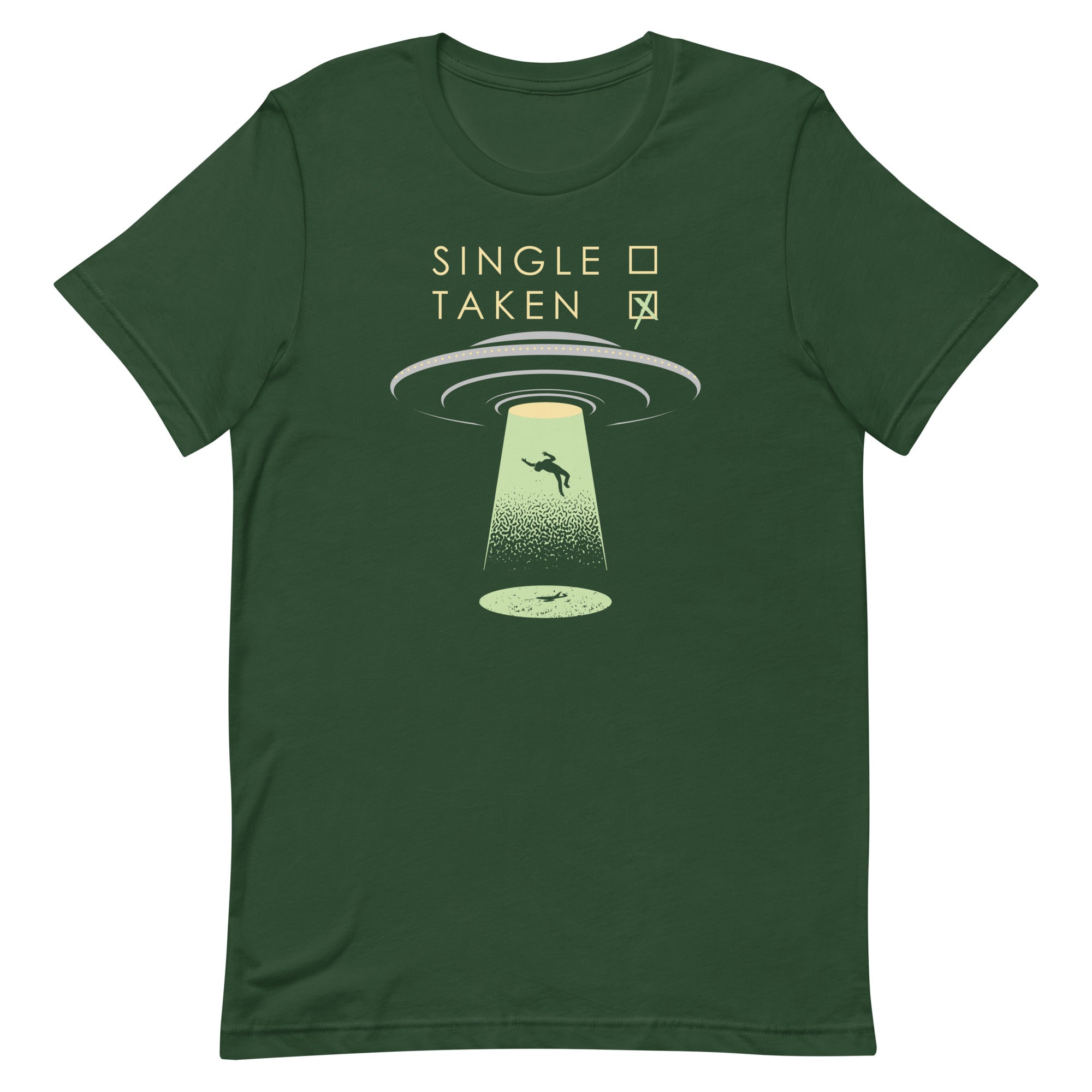Single Taken UFO Men's Signature Tee Hoodie, Sweatshirt | PureTeeCo.com (Image 4)