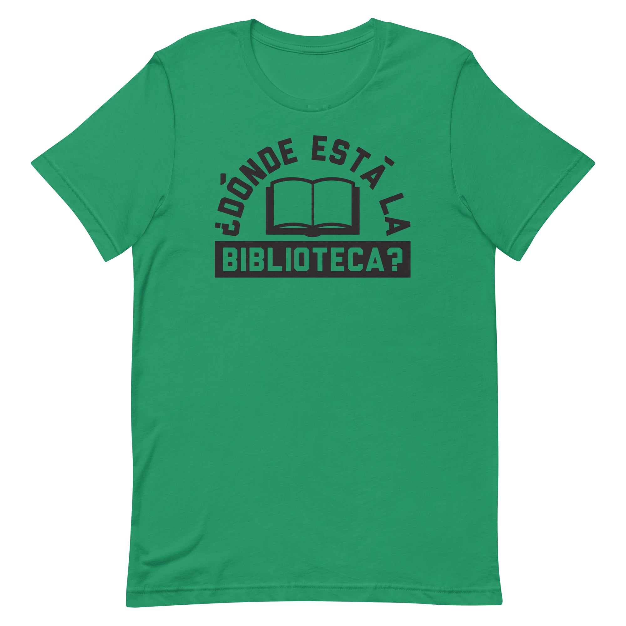 Donde Esta La Biblioteca? Men's Signature Tee Hoodie, Sweatshirt | PureTeeCo.com (Image 1)