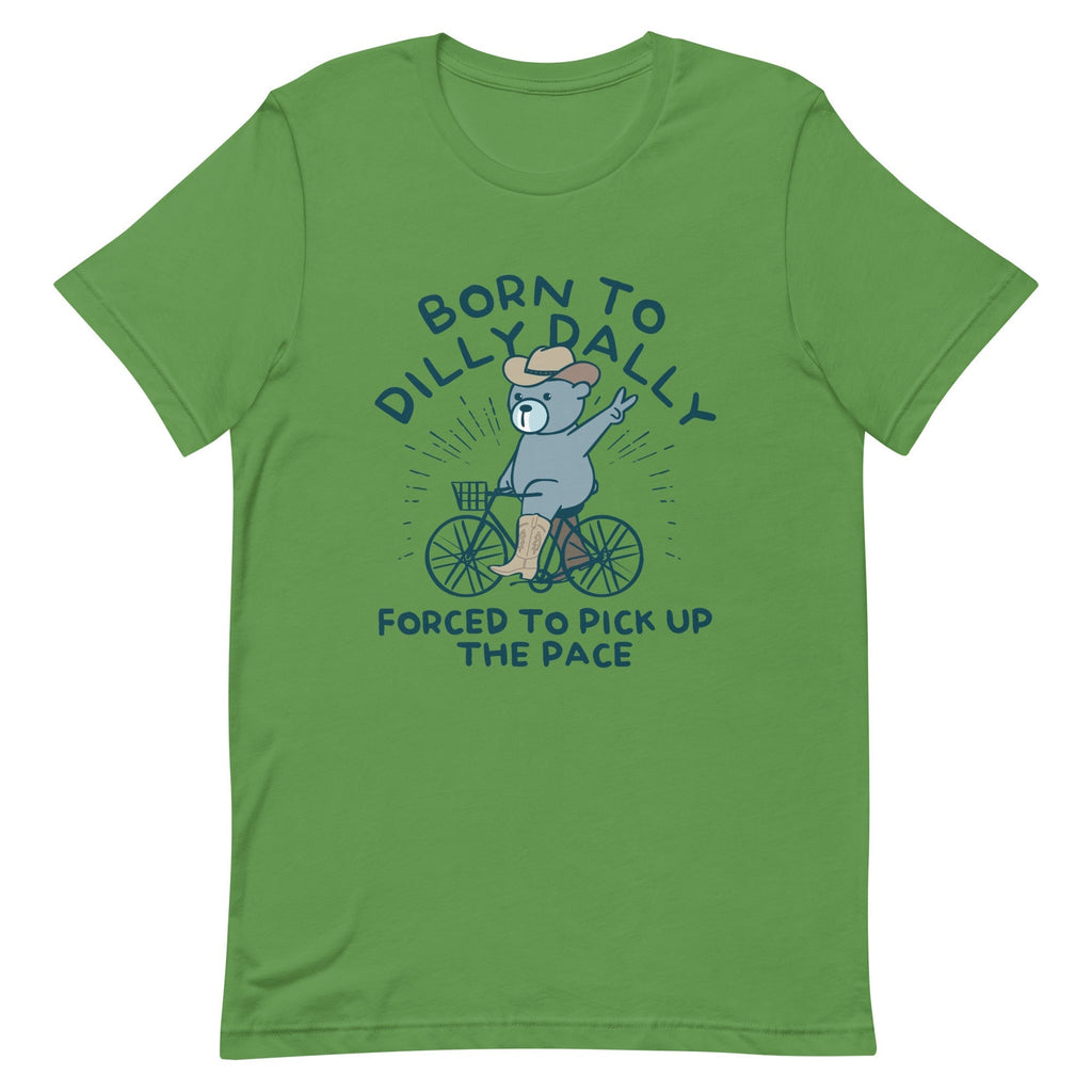 Born To Dilly Dally Forced To Pick Up The Pace Men's Signature Tee Hoodie, Sweatshirt | PureTeeCo.com (Image 4)