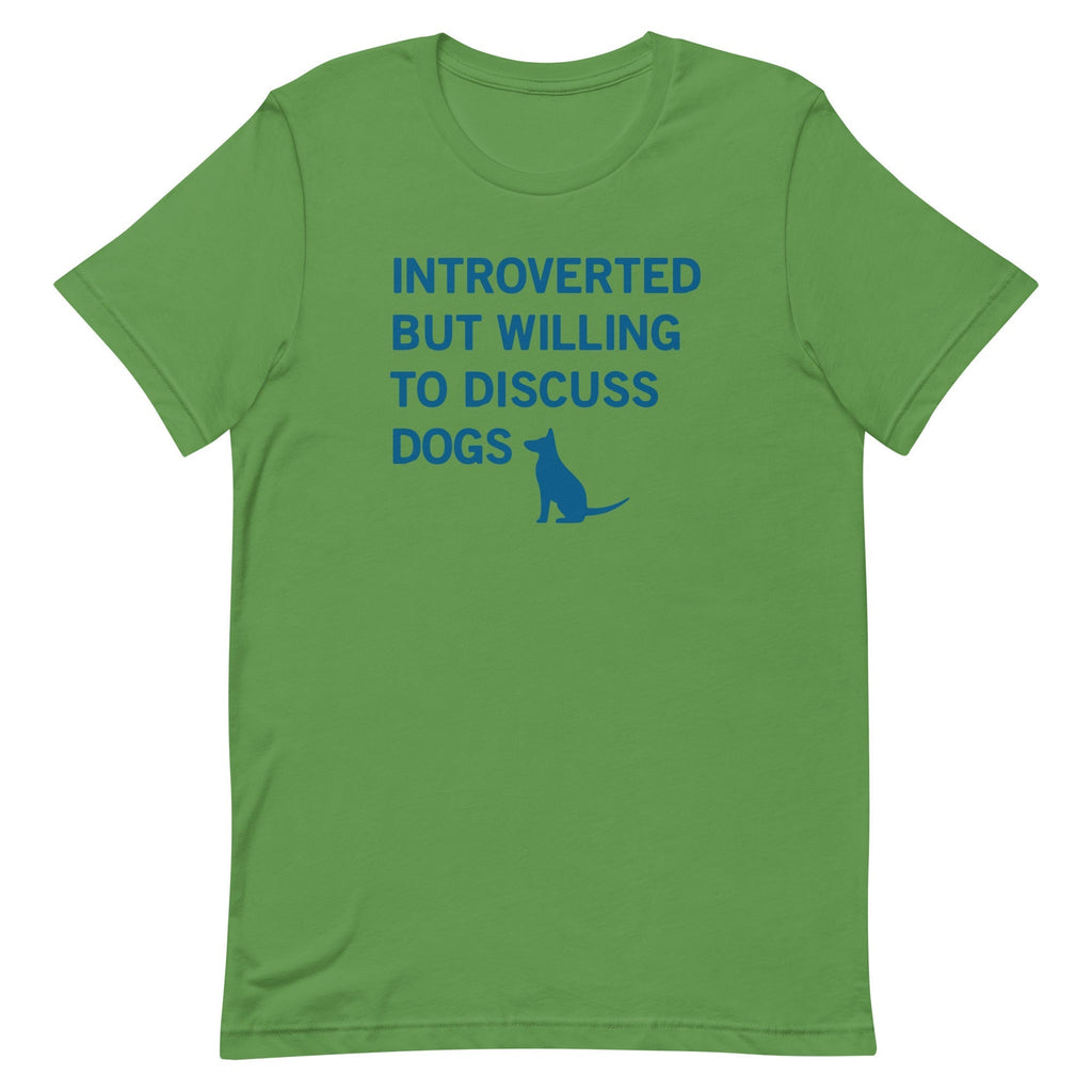 Introverted But Willing To Discuss Dogs Men's Signature Tee Hoodie, Sweatshirt | PureTeeCo.com (Image 3)