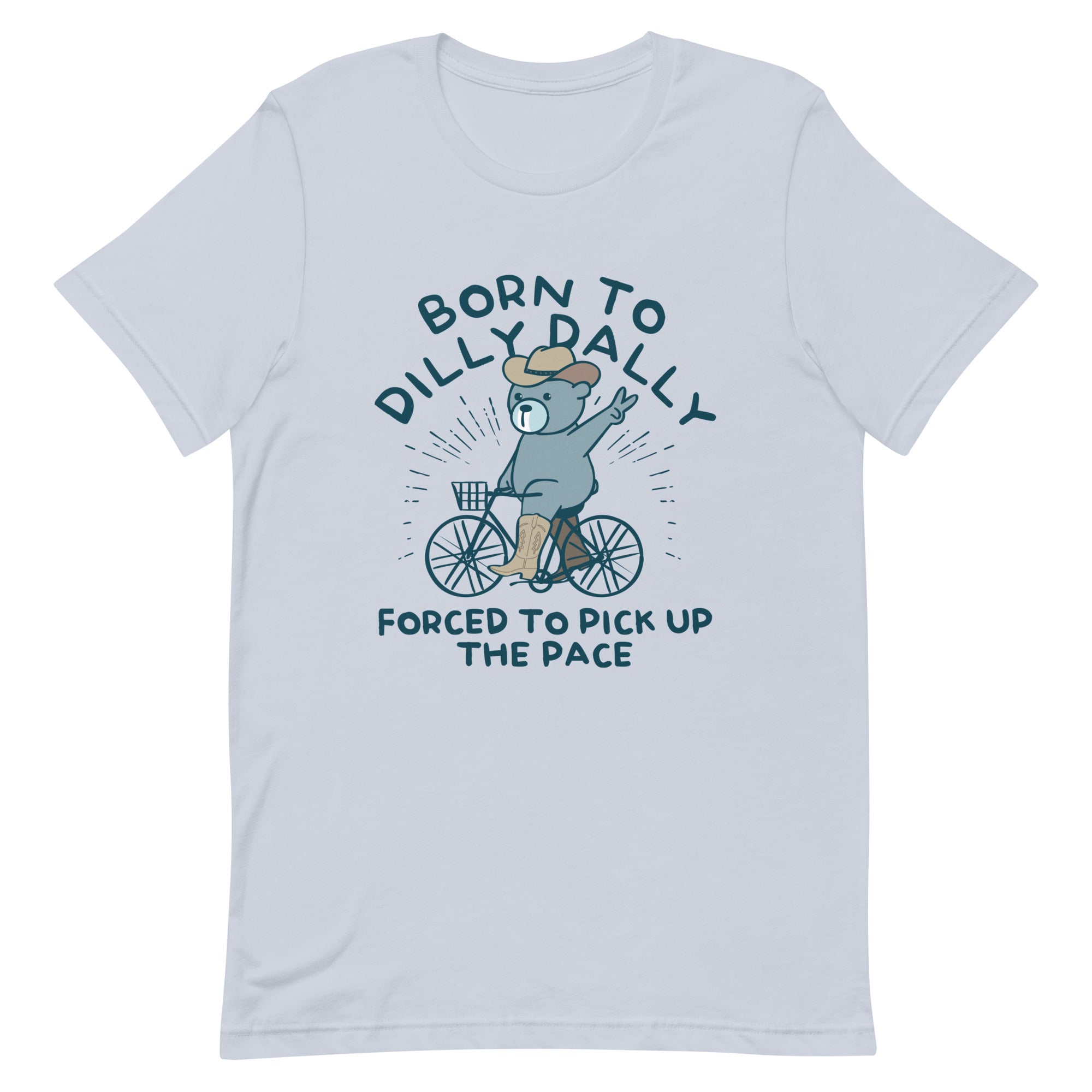 Born To Dilly Dally Forced To Pick Up The Pace Men's Signature Tee Hoodie, Sweatshirt | PureTeeCo.com (Image 1)