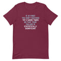 Try 2 More Times So That Your Failure Is Statistically Significant Men's Signature Tee Hoodie, Sweatshirt (Image 1)