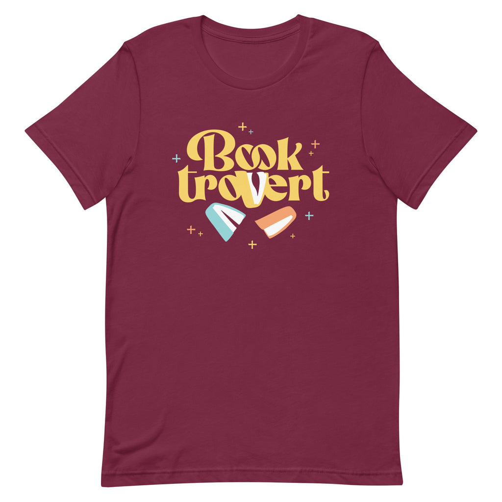 Booktrovert Men's Signature Tee Hoodie, Sweatshirt | PureTeeCo.com (Image 1)