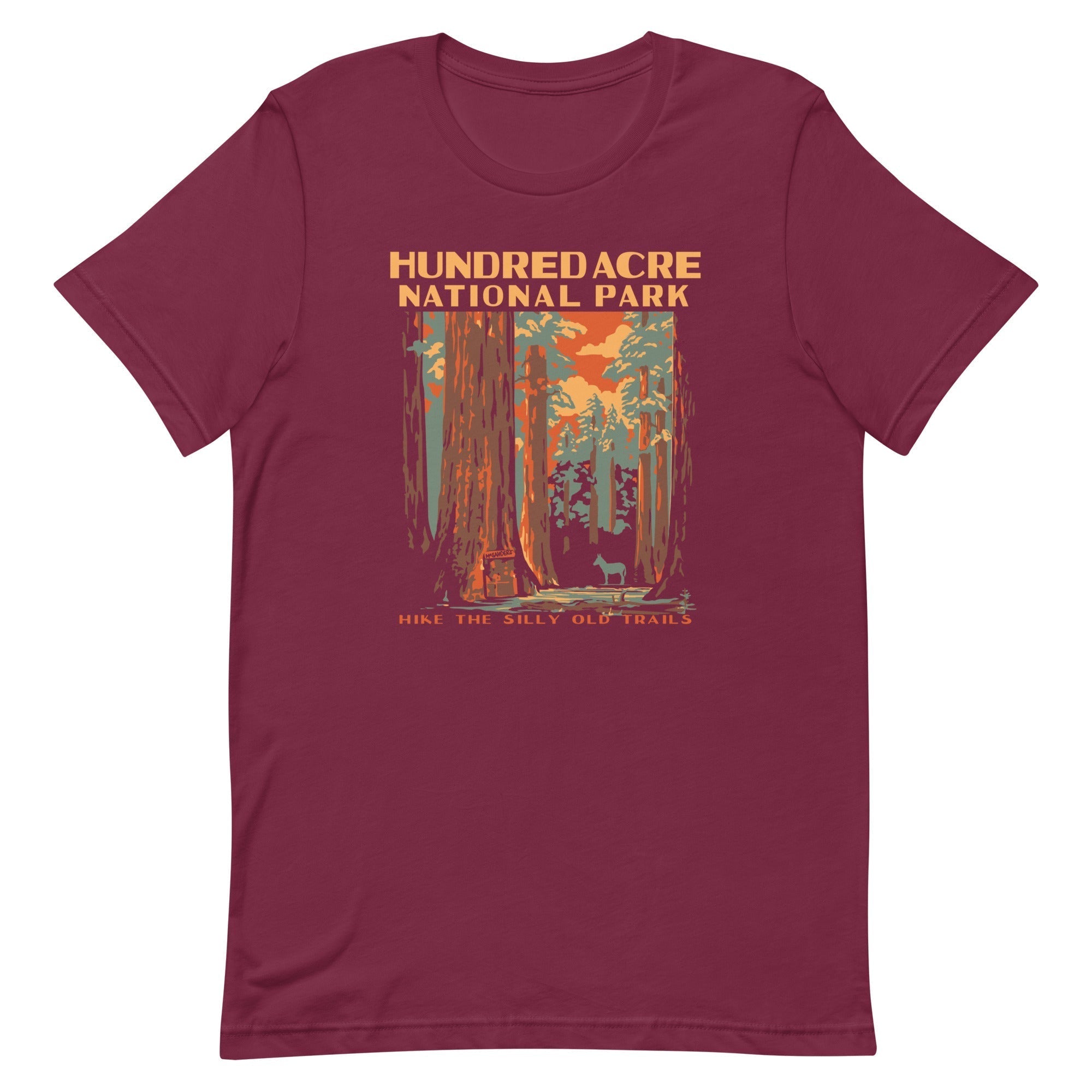 Hundred Acre National Park Men's Signature Tee Hoodie, Sweatshirt | PureTeeCo.com (Image 3)