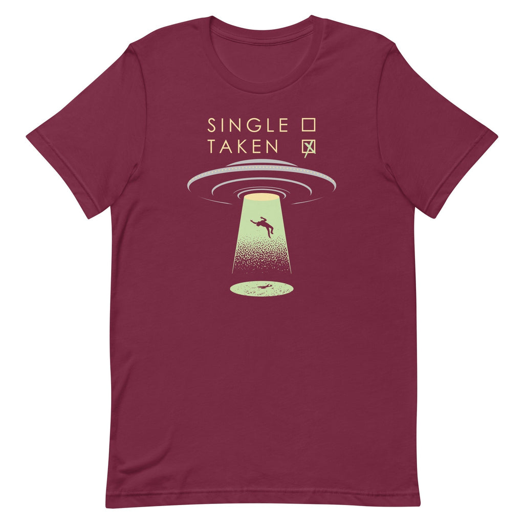 Single Taken UFO Men's Signature Tee Hoodie, Sweatshirt | PureTeeCo.com (Image 3)