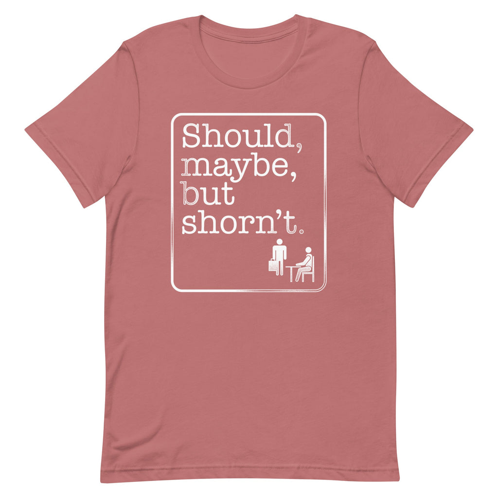 Should, Maybe, But Shorn't Men's Signature Tee Hoodie, Sweatshirt | PureTeeCo.com (Image 5)