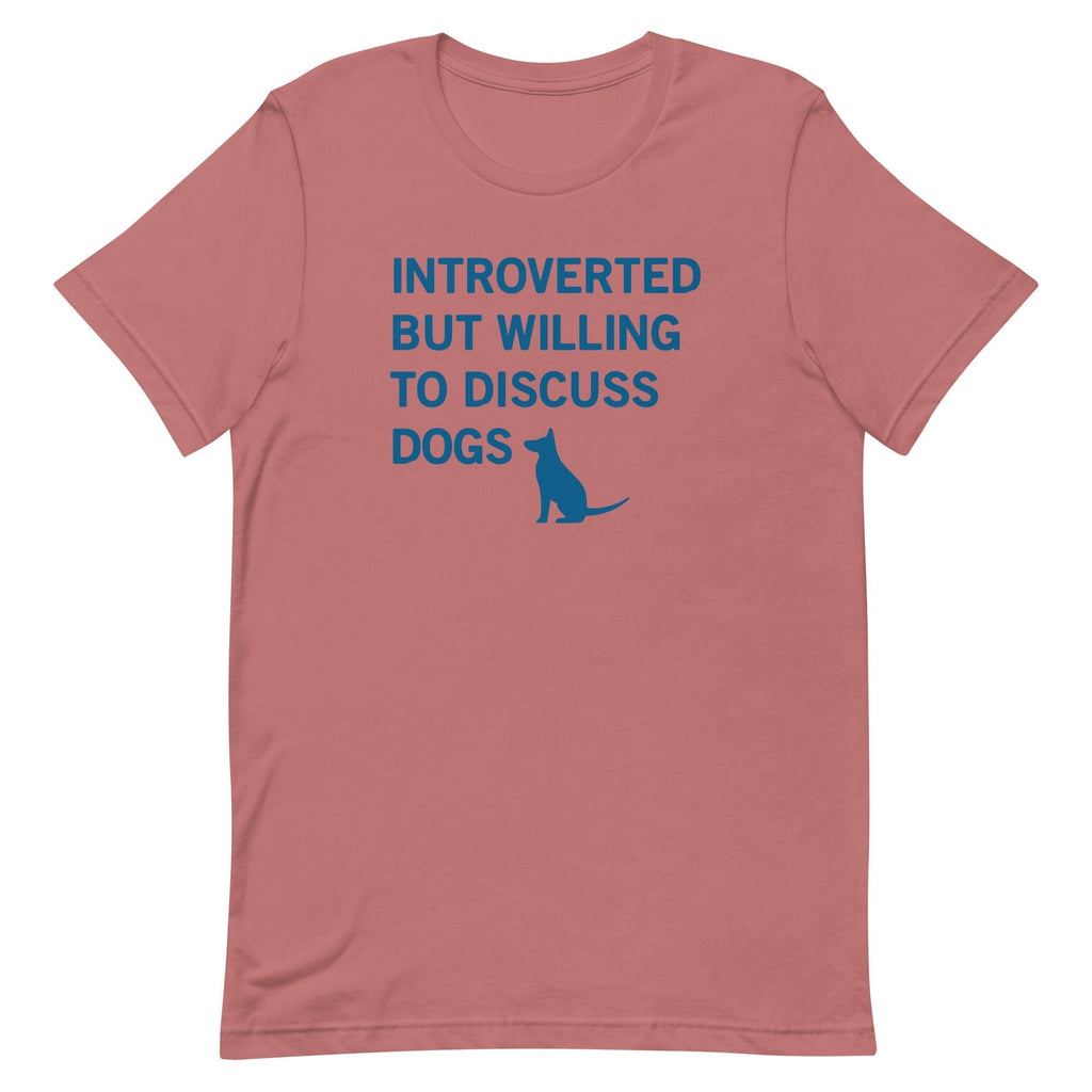 Introverted But Willing To Discuss Dogs Men's Signature Tee Hoodie, Sweatshirt | PureTeeCo.com (Image 2)