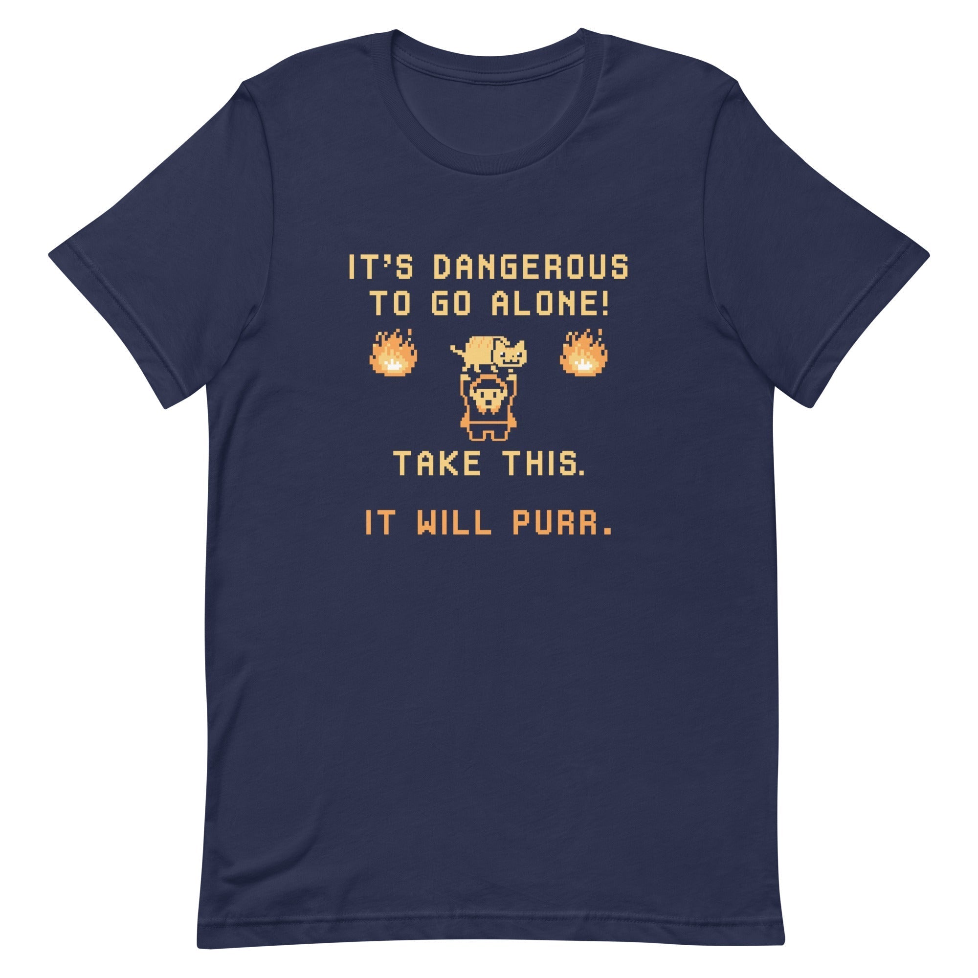 It's Dangerous To Go Alone Men's Signature Tee Hoodie, Sweatshirt | PureTeeCo.com (Image 3)