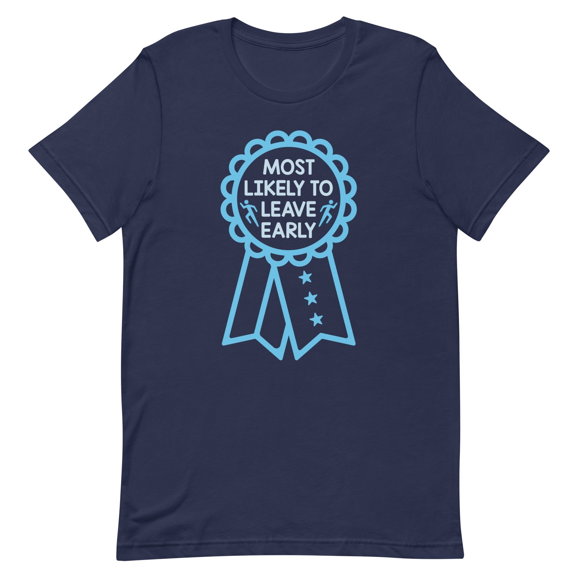 Most Likely To Leave Early Men's Signature Tee Hoodie, Sweatshirt | PureTeeCo.com (Image 3)