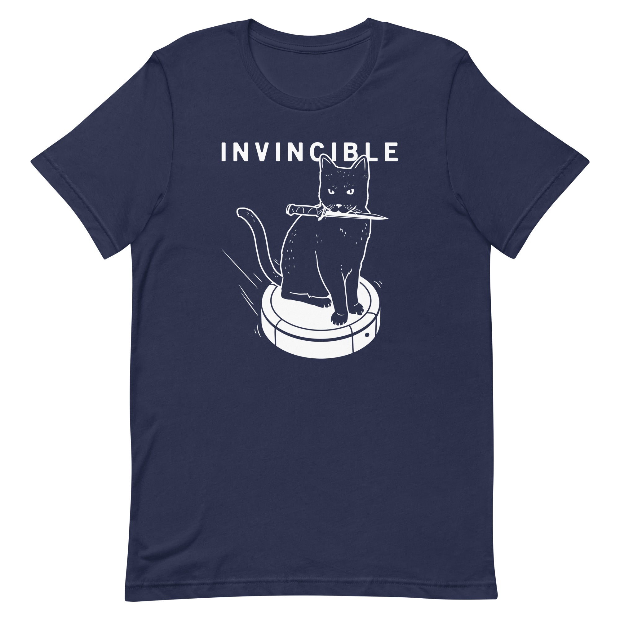 Invincible Cat Men's Signature Tee Hoodie, Sweatshirt | PureTeeCo.com (Image 3)