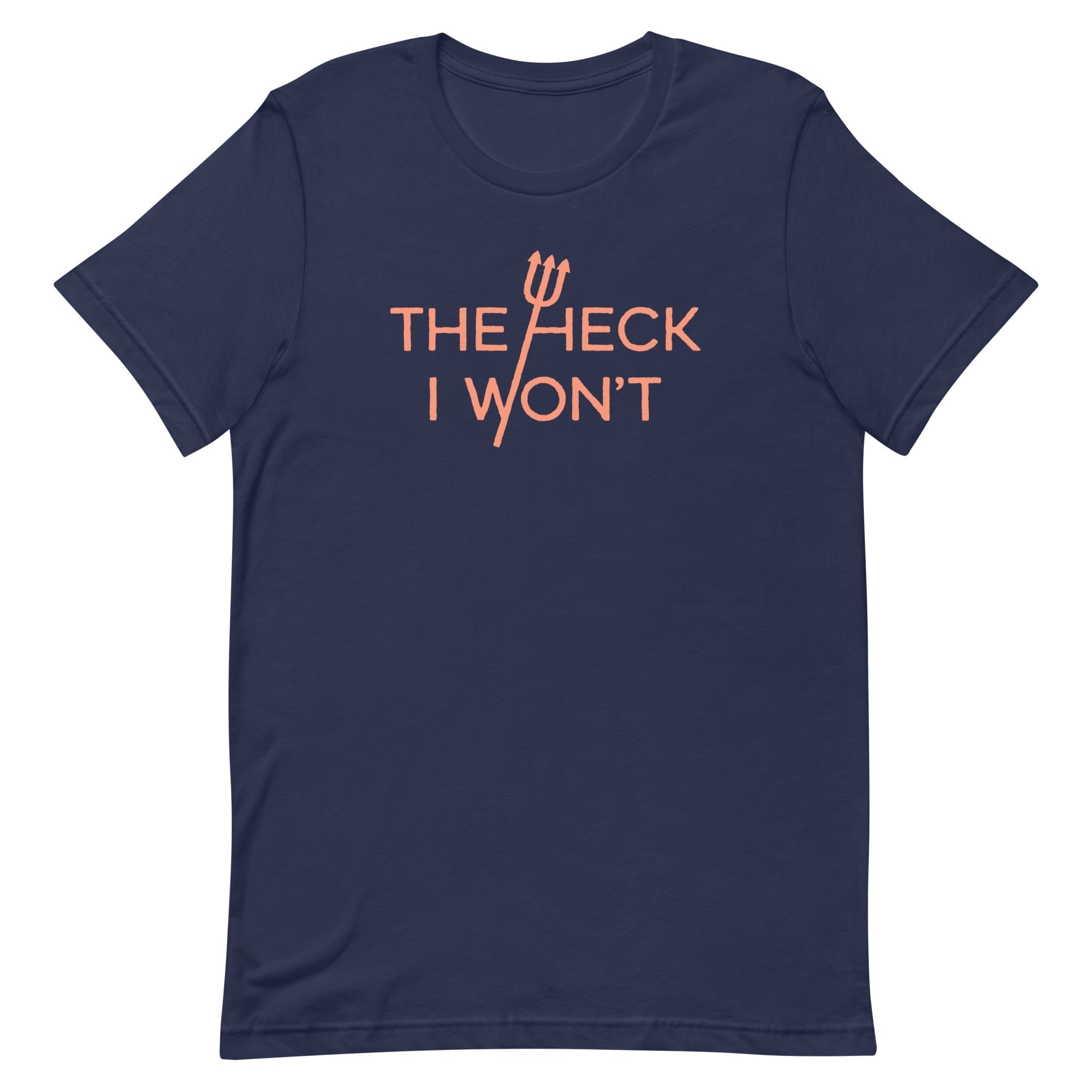 The Heck I Won't Men's Signature Tee Hoodie, Sweatshirt | PureTeeCo.com (Image 3)