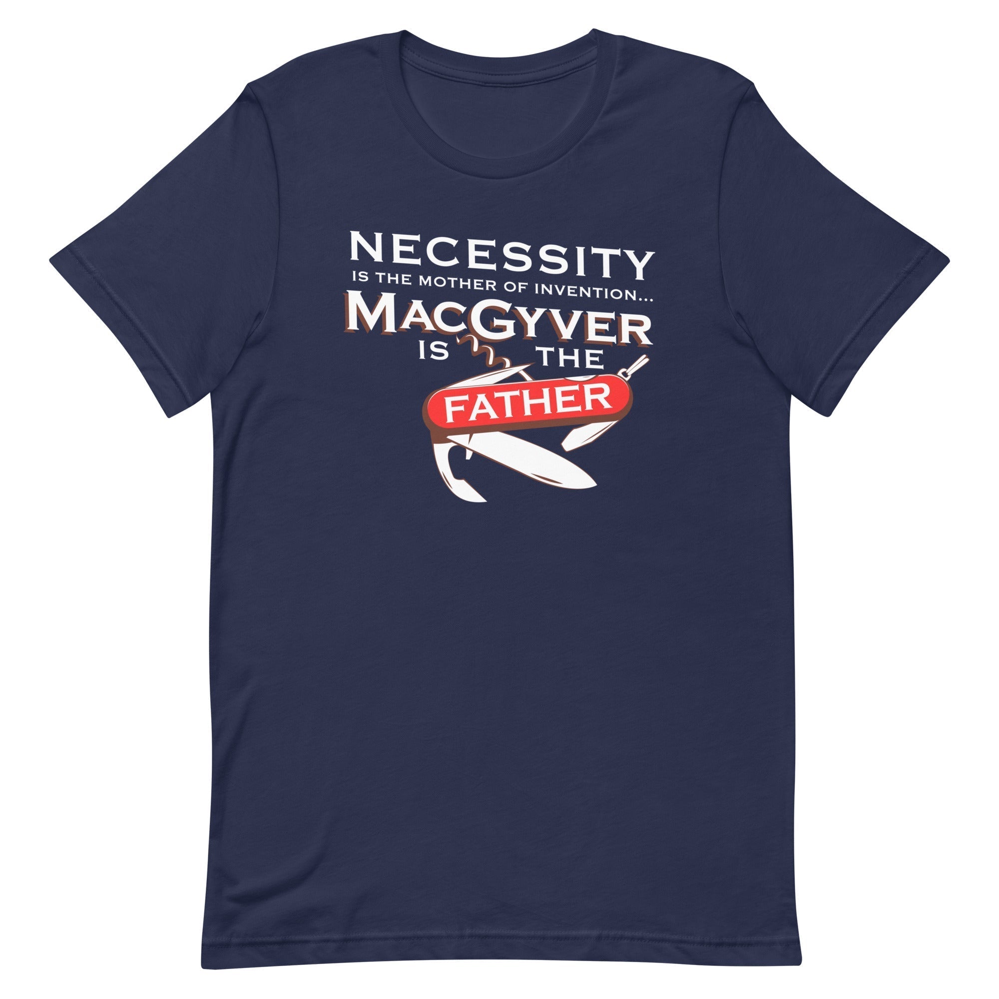 Necessity Is The Mother Men's Signature Tee Hoodie, Sweatshirt | PureTeeCo.com (Image 3)