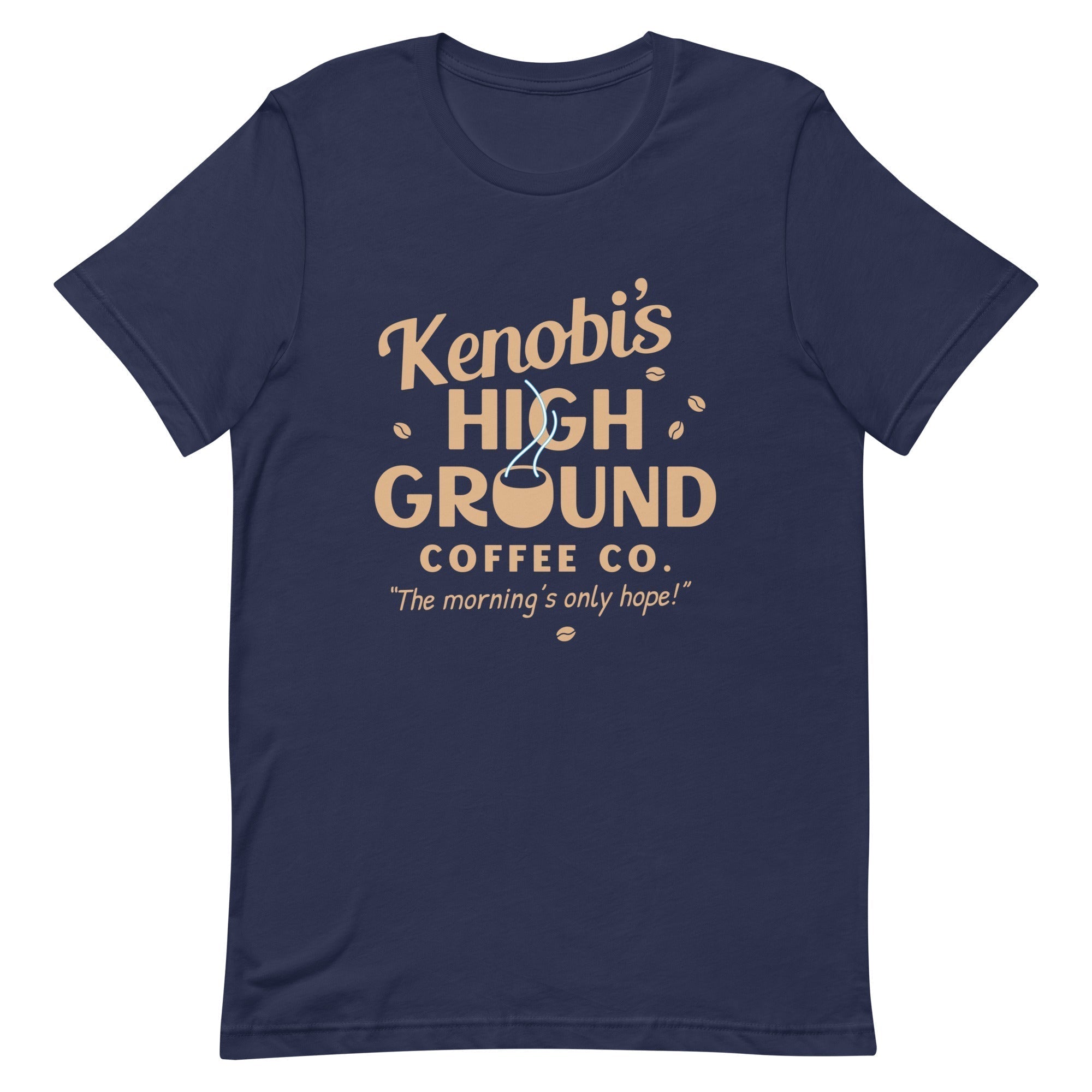 Kenobi's High Ground Coffee Co Men's Signature Tee Hoodie, Sweatshirt | PureTeeCo.com (Image 1)