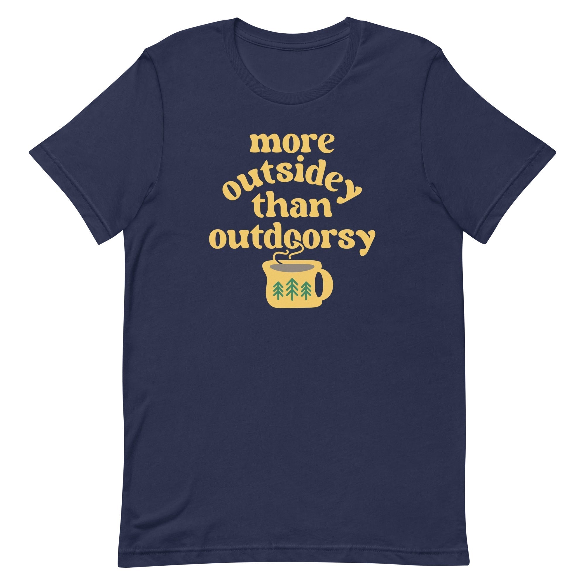 More Outsidey Than Outdoorsy Men's Signature Tee Hoodie, Sweatshirt | PureTeeCo.com (Image 3)