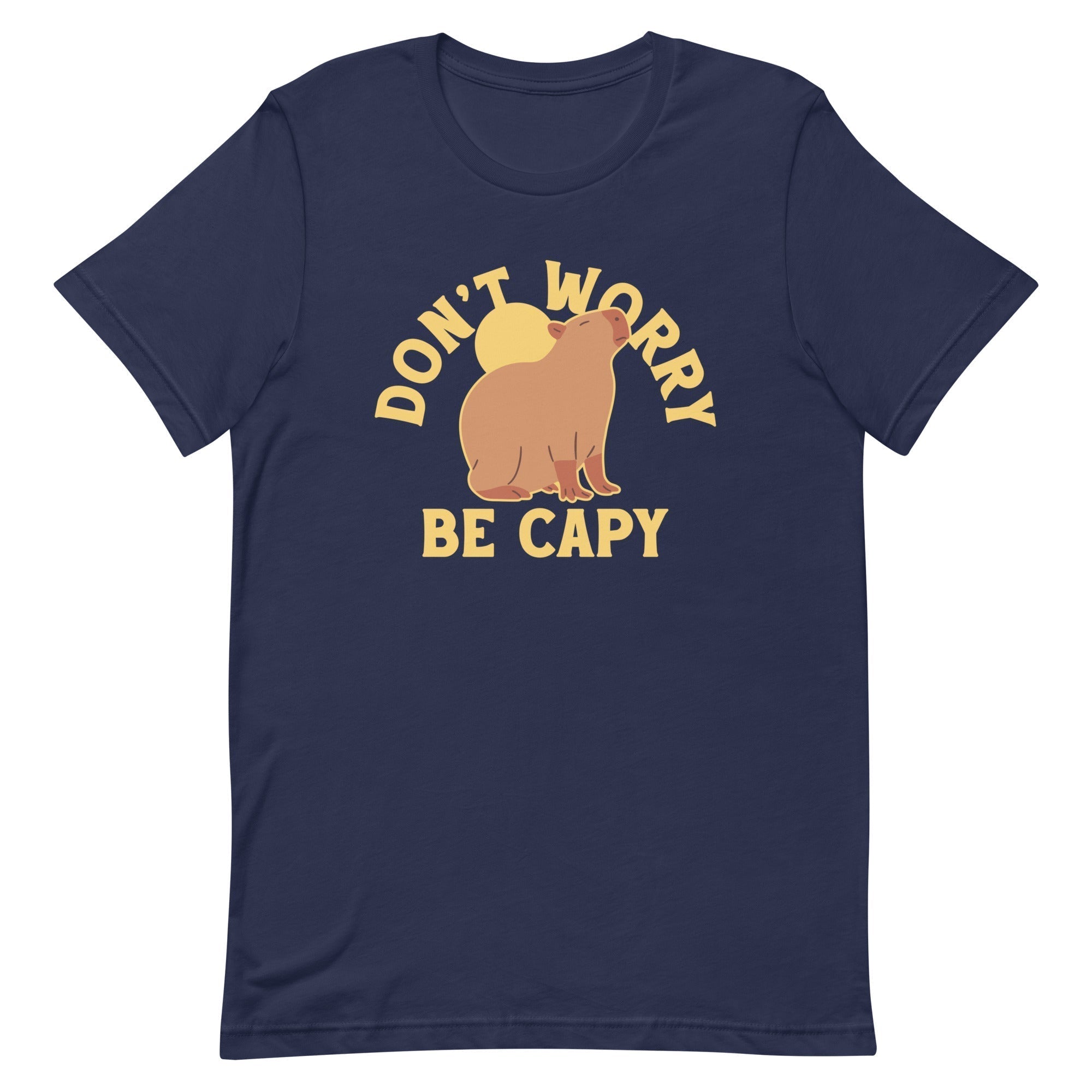 Don't Worry Be Capy Men's Signature Tee Hoodie, Sweatshirt | PureTeeCo.com (Image 3)