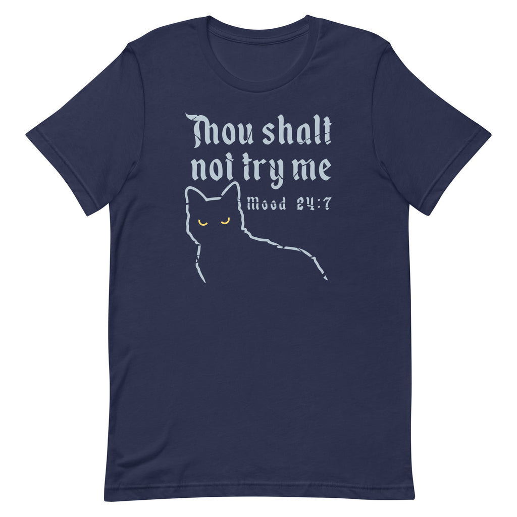 Thou Shalt Not Try Me Men's Signature Tee Hoodie, Sweatshirt | PureTeeCo.com (Image 2)