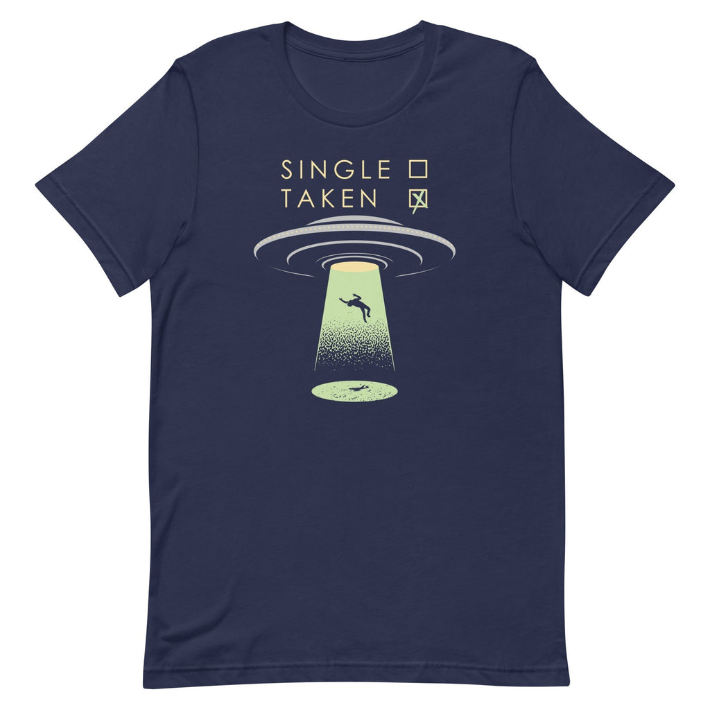 Single Taken UFO Men's Signature Tee Hoodie, Sweatshirt | PureTeeCo.com (Image 2)