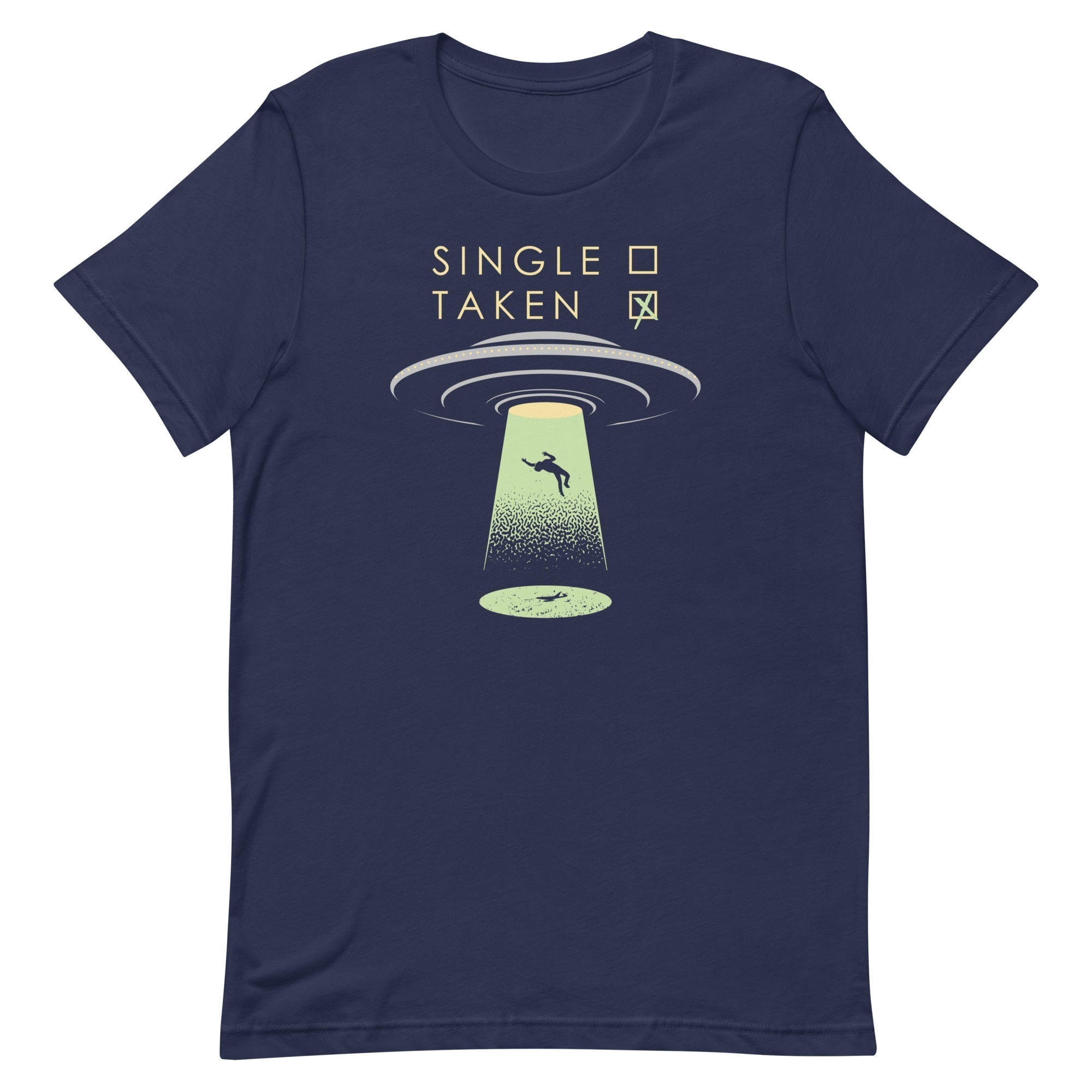 Single Taken UFO Men's Signature Tee Hoodie, Sweatshirt | PureTeeCo.com (Image 2)