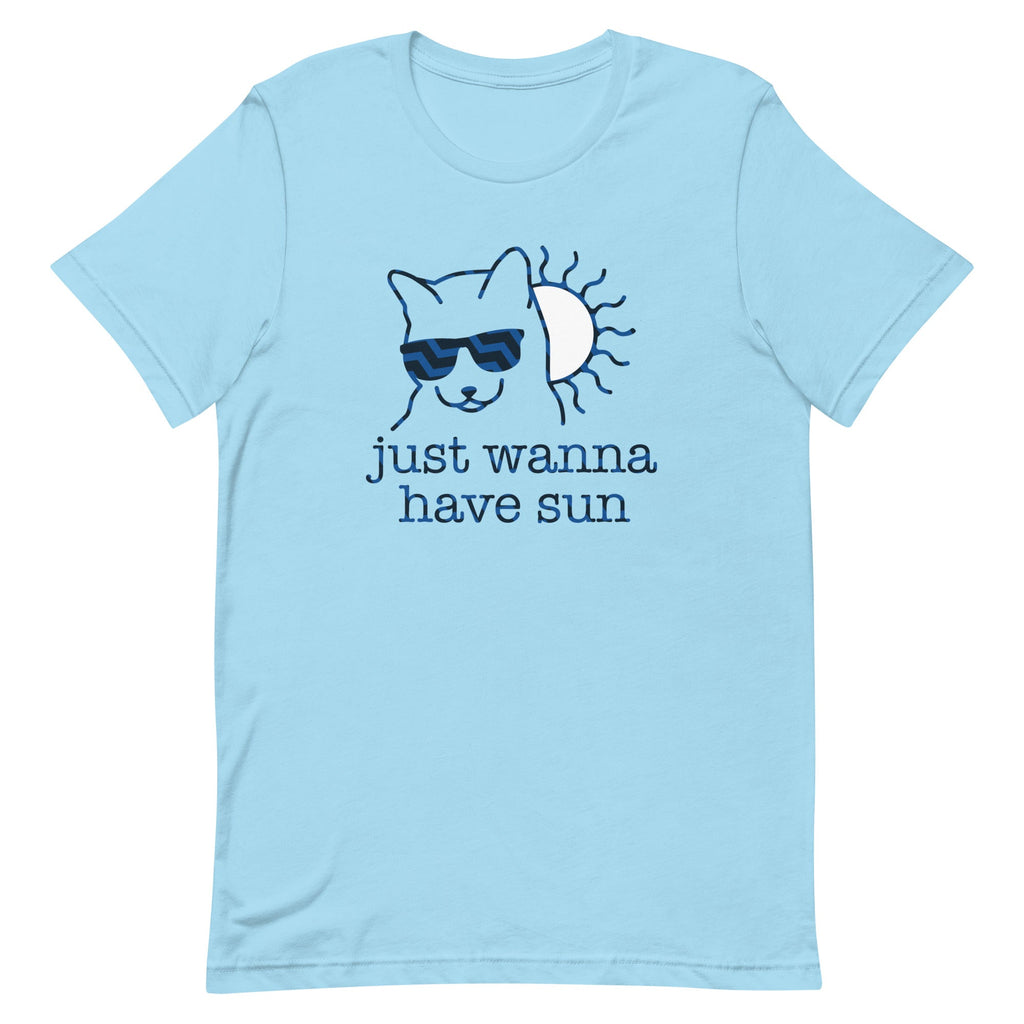 Just Wanna Have Sun Men's Signature Tee Hoodie, Sweatshirt | PureTeeCo.com (Image 1)