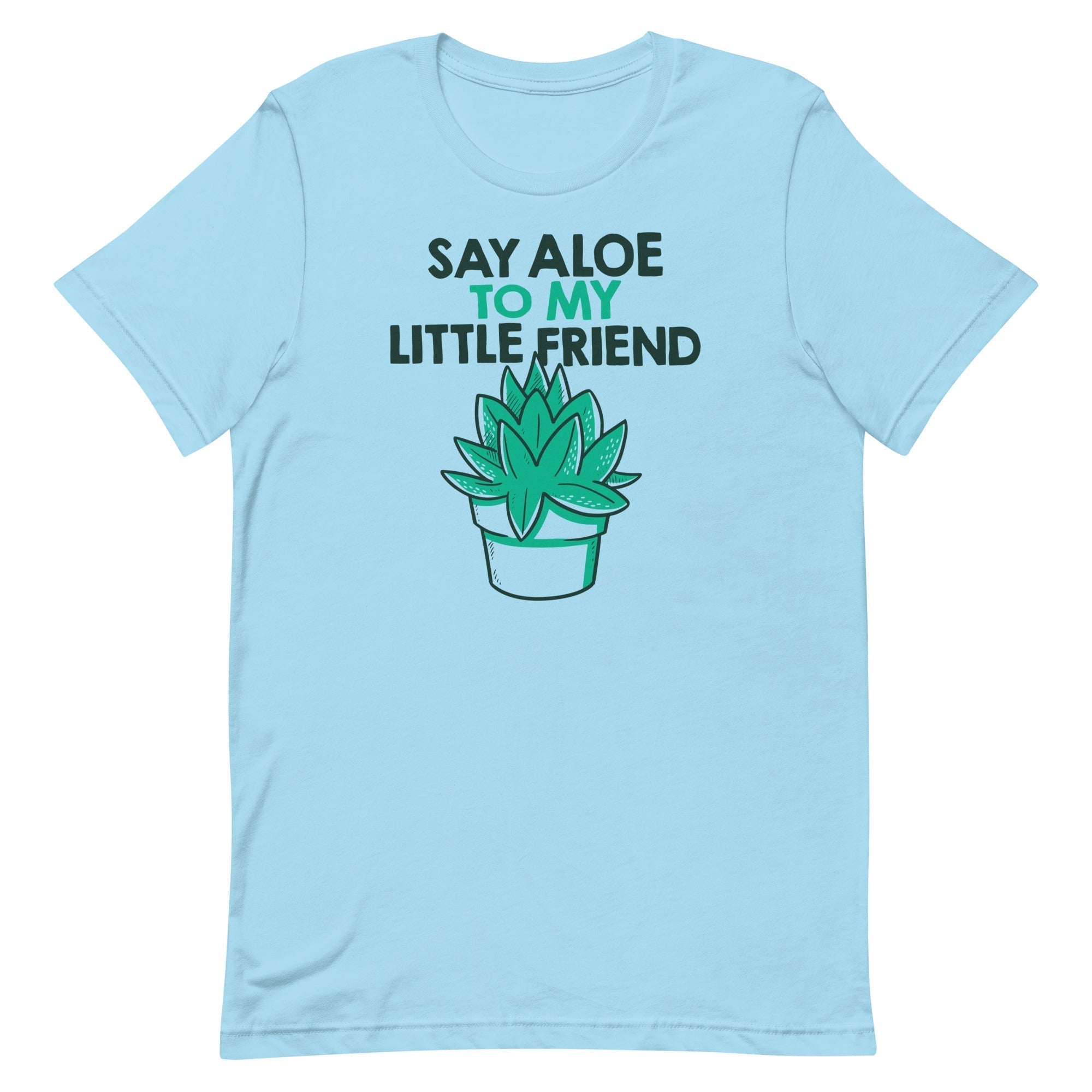 Say Aloe To My Little Friend Men's Signature Tee Hoodie, Sweatshirt | PureTeeCo.com (Image 3)