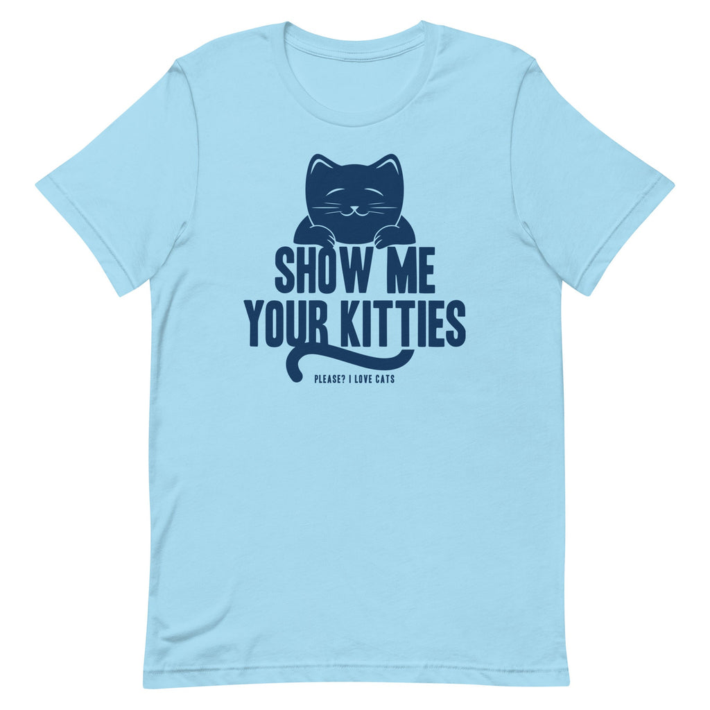 Show Me Your Kitties Men's Signature Tee Hoodie, Sweatshirt | PureTeeCo.com (Image 1)