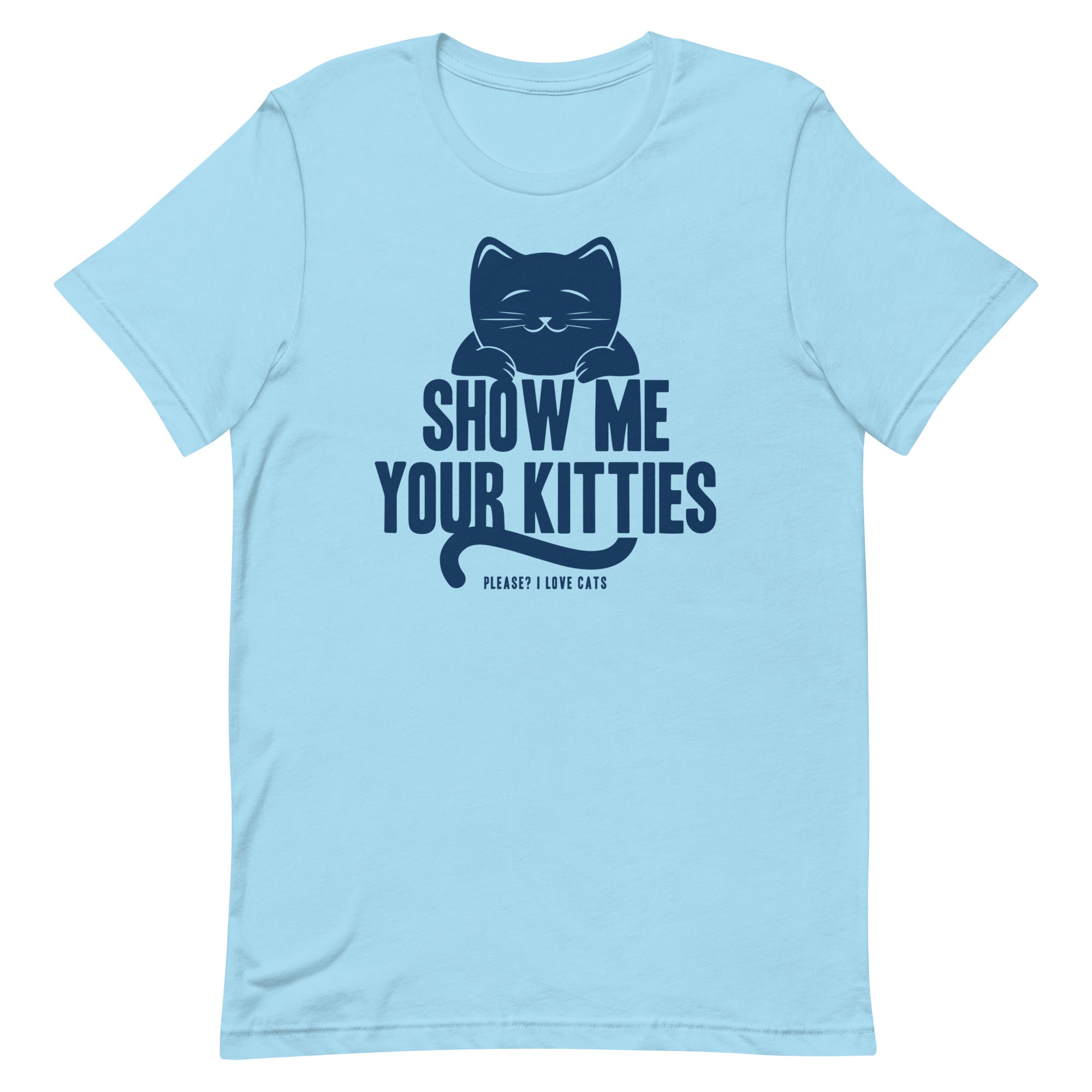 Show Me Your Kitties Men's Signature Tee Hoodie, Sweatshirt | PureTeeCo.com (Image 1)