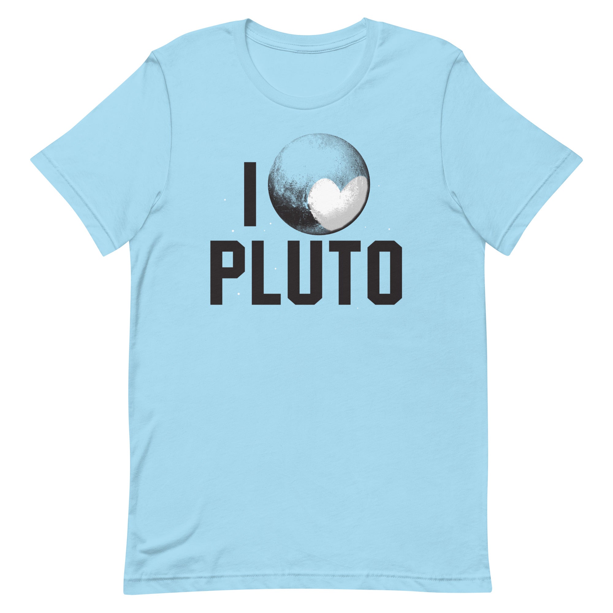 I Heart Pluto Men's Signature Tee Hoodie, Sweatshirt | PureTeeCo.com (Image 4)